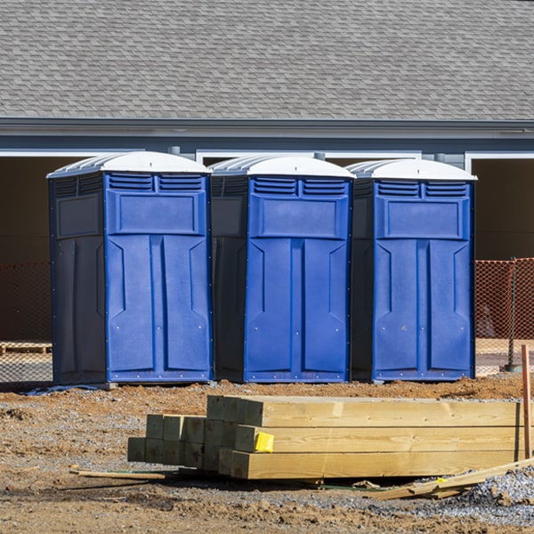 are there any restrictions on where i can place the portable restrooms during my rental period in Whitewater